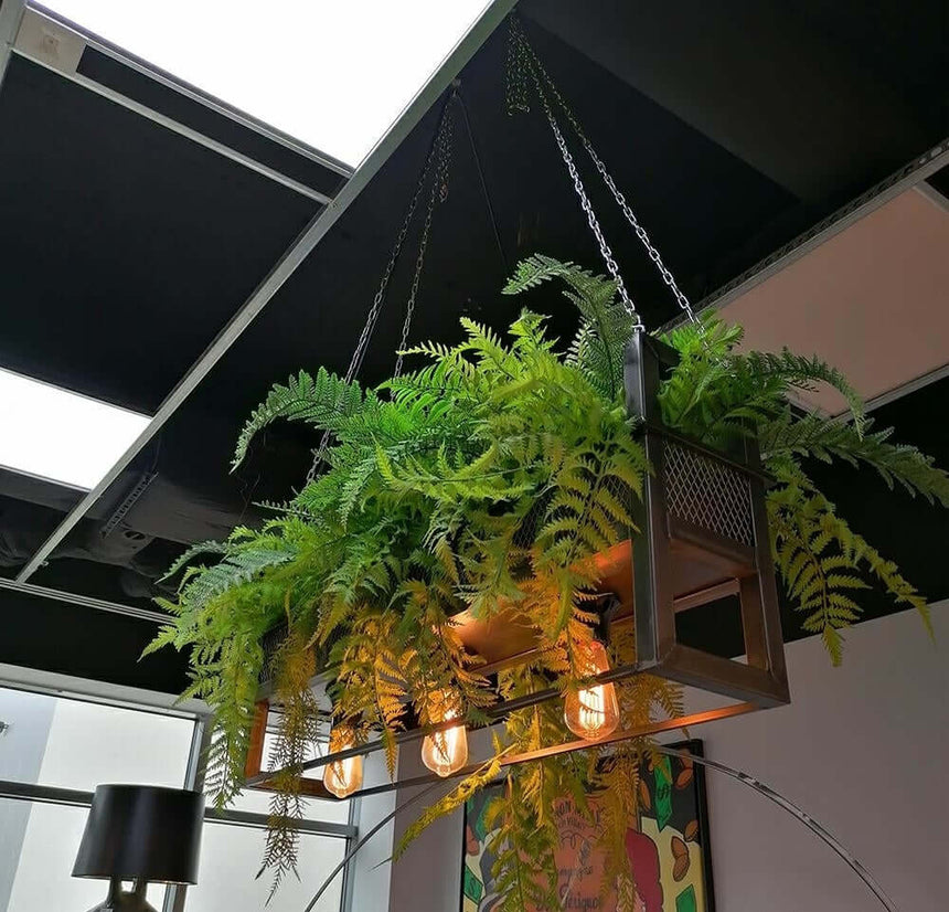 Závesná lampa Semira 100 v priemyselnom štýle / kvetinový štýl