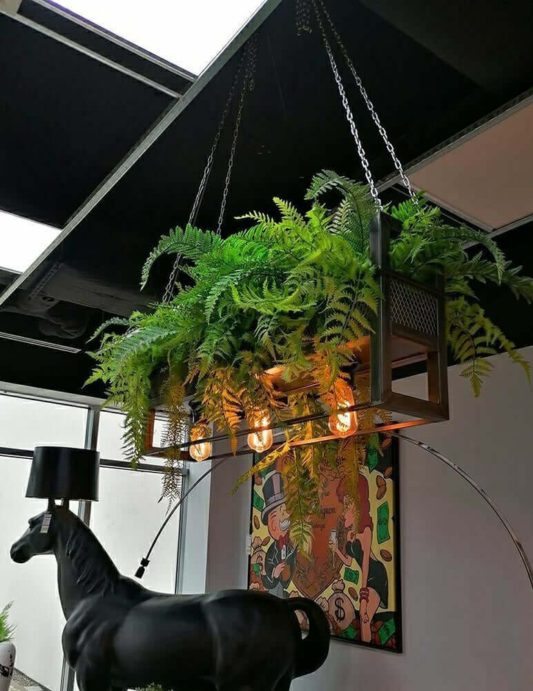 Závesná lampa Semira 100 v priemyselnom štýle / kvetinový štýl