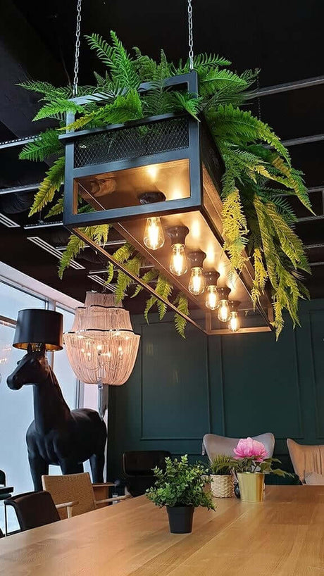 Závesná lampa Semira 180 v priemyselnom štýle / kvetinový štýl