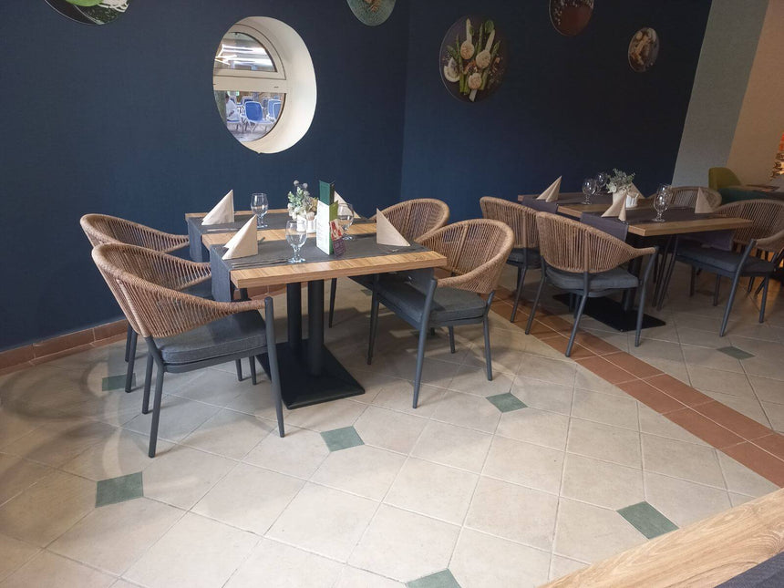 Záhradná stolička Lion, prírodná farba