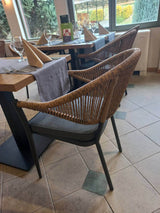 Záhradná stolička Lion, prírodná farba