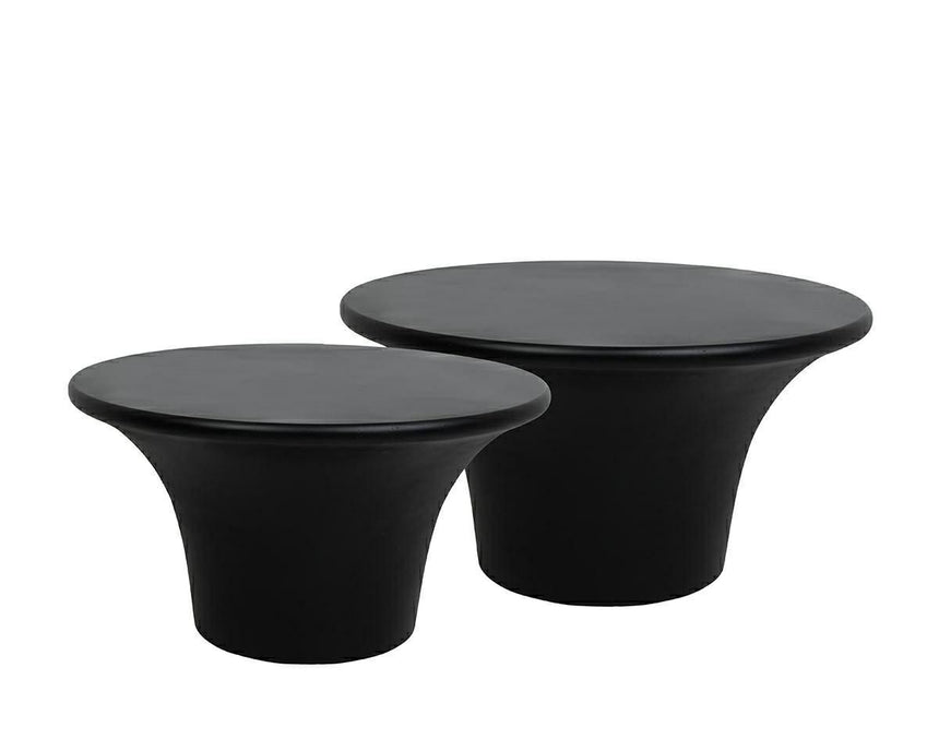 Podium 60/75 dohányzóasztal fekete, 2 darabos szett – MDF