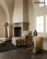 Noura 45 lerakóasztal arany – fém