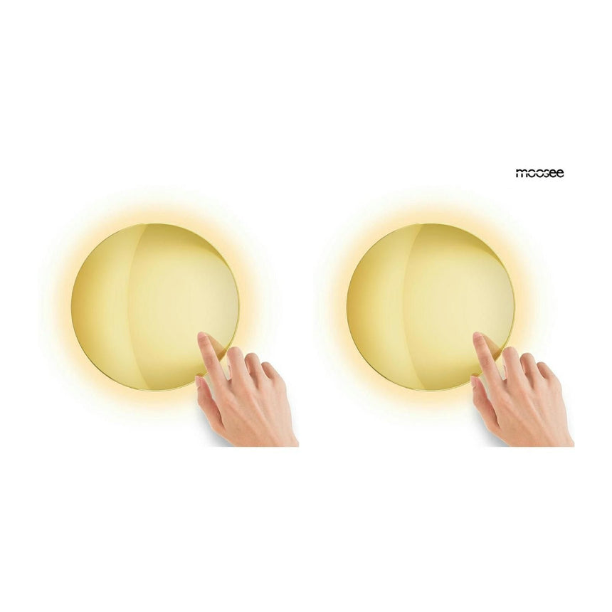 Shadow Sun 25 fali lámpa arany, 2 darabos szett – LED, érintőszenzor