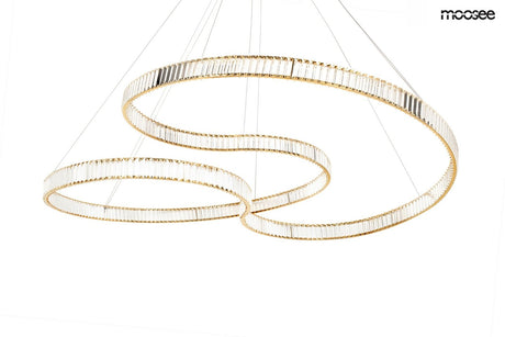 Wave 160A függőlámpa arany – LED, acél, kristály