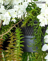 Gardens Wisteria 50 függőlámpa fekete – LED, művirág
