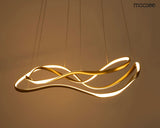 Waves 2 függőlámpa arany – LED, fém
