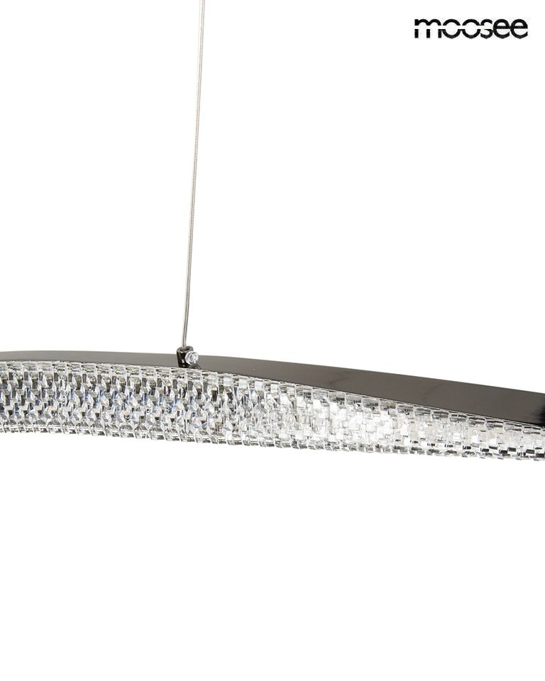 Anillo 120 függőlámpa fekete–króm – LED, fém, alumínium