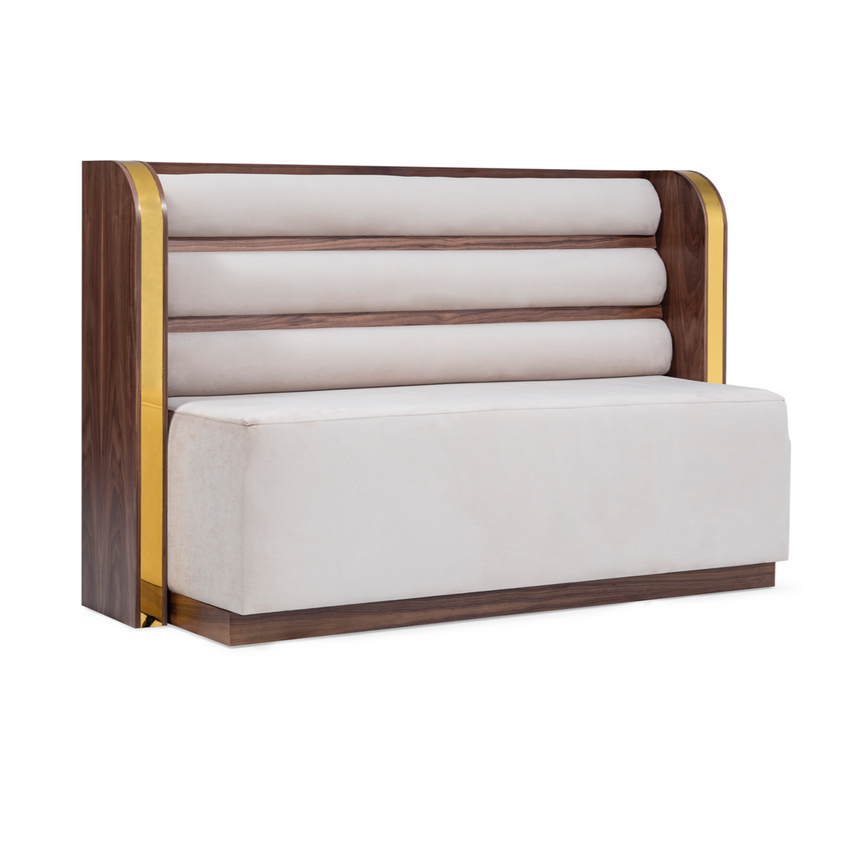 Exkluzívna reštauračná lavička v Dubaji vo výbere farieb