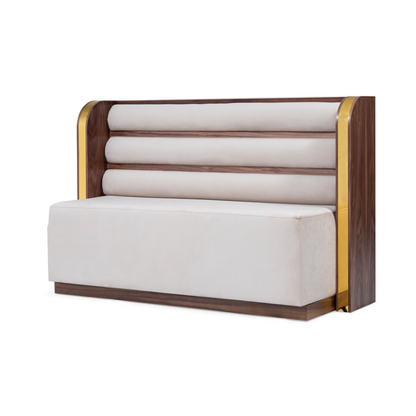 Exkluzívna reštauračná lavička v Dubaji vo výbere farieb