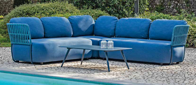 Modulárna záhradná súprava Grattoni Soft so 4 miestami na sedenie