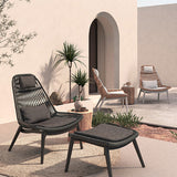 Záhradné kreslo Grattoni Como béžové, antracitové