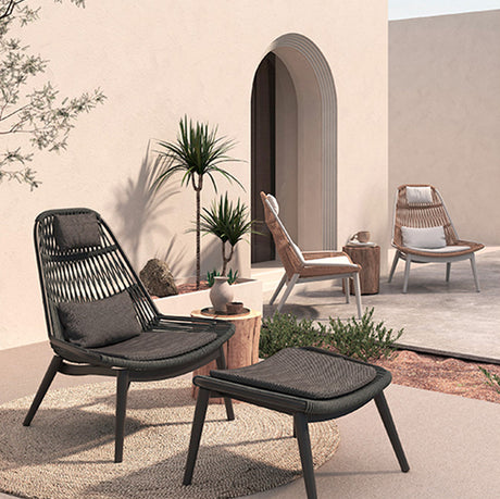 Záhradné kreslo Grattoni Como béžové, antracitové