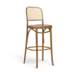 Paged Classic H-8136 bárszék fonott háttámlával, 75 cm ülésmagasság