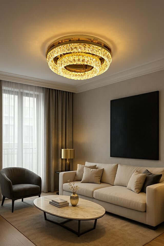 Stropná lampa Savoy 2 zlatá