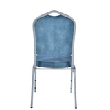 Konferenčná stolička Mark prémiovej kvality – odolná voči škvrnám, čalúnenie v petrolejovo modrej farbe 