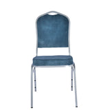Konferenčná stolička Mark prémiovej kvality – odolná voči škvrnám, čalúnenie v petrolejovo modrej farbe 