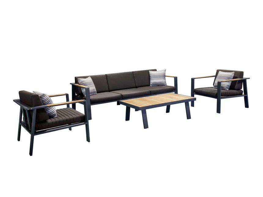 Higold Nofi - 5-miestna záhradná pohovka, čierna