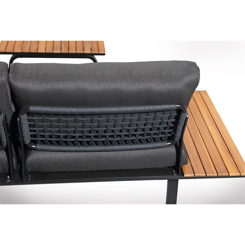 5-miestna záhradná rohová sedacia súprava Higold Punto, antracitová farba