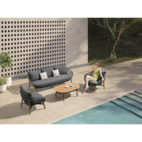 5-miestna záhradná sedacia súprava Higold Vasca, antracitová