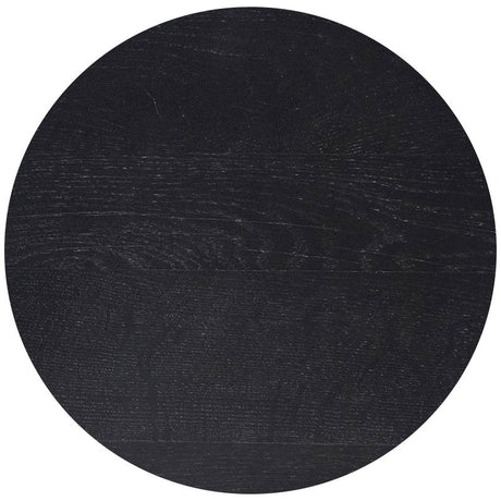 Masívna dubová doska, hrúbka 40 mm, čierna