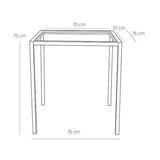 Rám vonkajšieho stola ENFIBER 76x76 cm