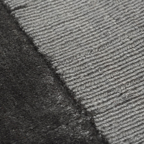 Aracelis Steel Grey viszkóz szőnyeg szálszerkezete közelről