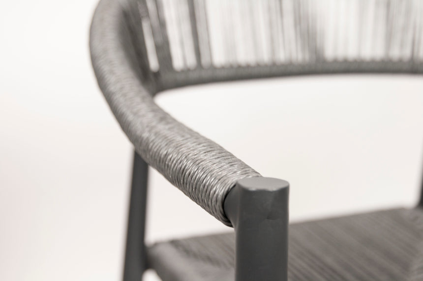 Záhradná stolička Jonah, sivá