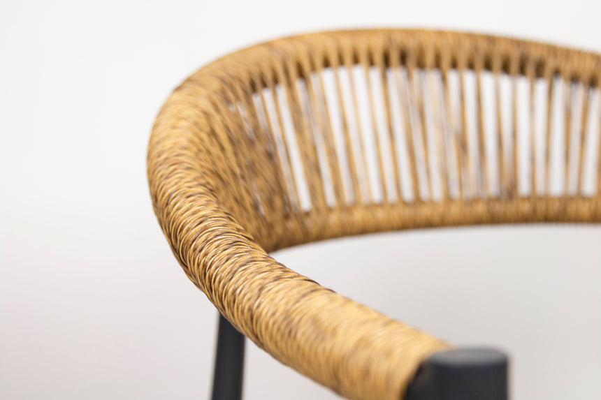 Záhradná stolička Jonah, prírodná farba