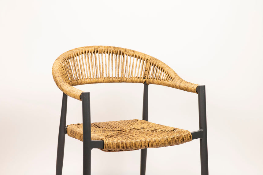 Záhradná stolička Jonah, prírodná farba