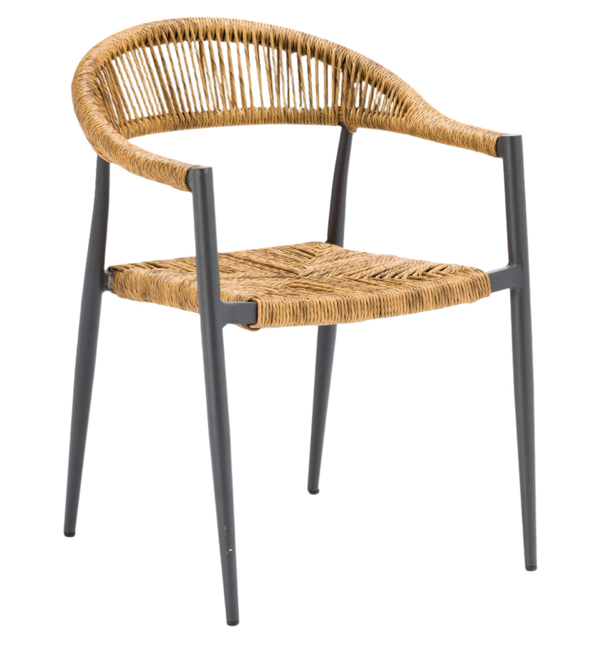 Záhradná stolička Jonah, prírodná farba