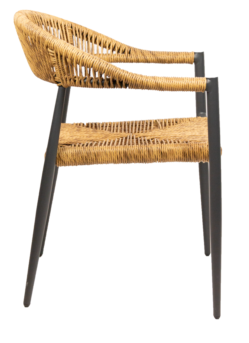 Záhradná stolička Jonah, prírodná farba