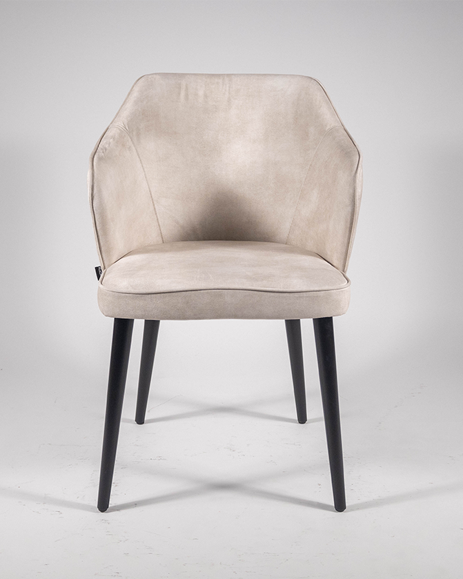 Jedálenská stolička OL Andor pevná v perleťovej farbe