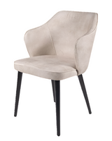 Jedálenská stolička OL Andor pevná v perleťovej farbe