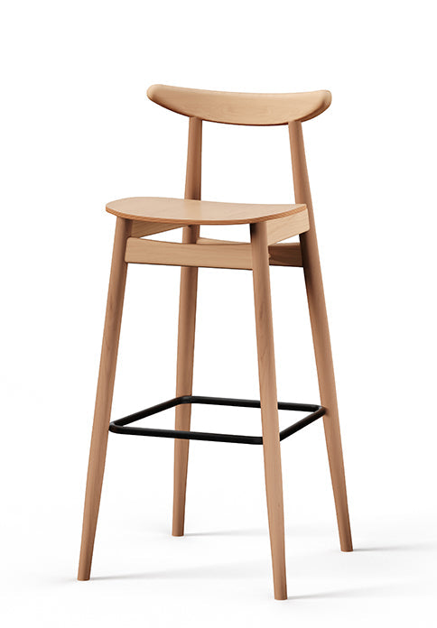Drevená barová stolička Finn BST-1609/1 – moderná cateringová barová stolička