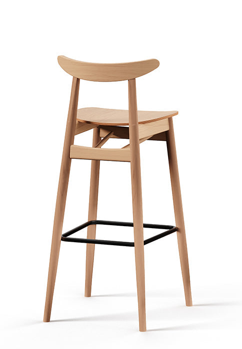 Drevená barová stolička Finn BST-1609/1 – moderná cateringová barová stolička