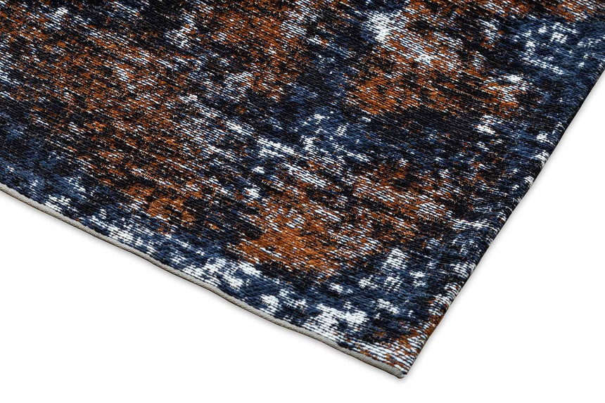 Flame Rusty Blue modern szőnyeg sarokrészlete