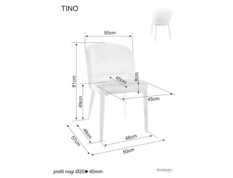 Jedálenská stolička Tino Wind II.