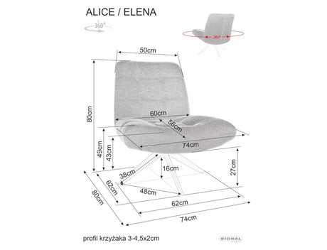 Kreslo Alice Brego II.
