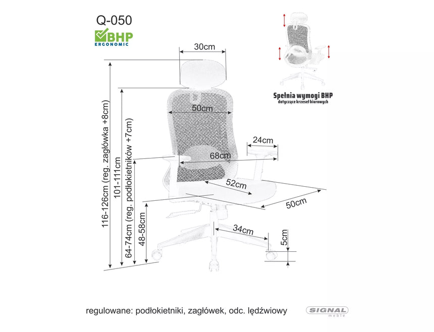 Kancelárska stolička Q-050