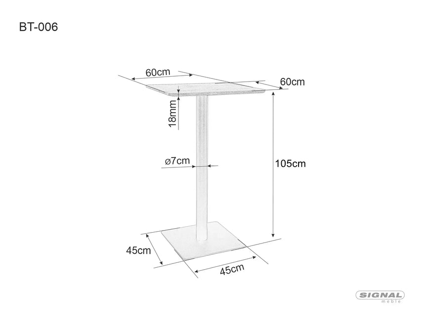 Barový stôl BT006 jedálenský stôl