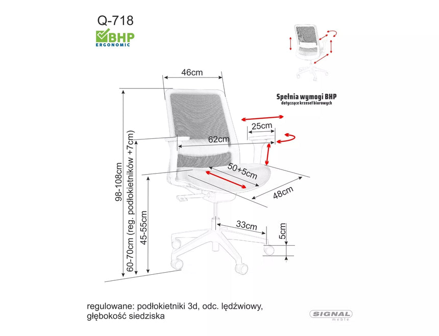 Kancelárska stolička Q-718 II.