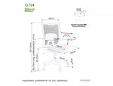 Kancelárska stolička Q-724 I.