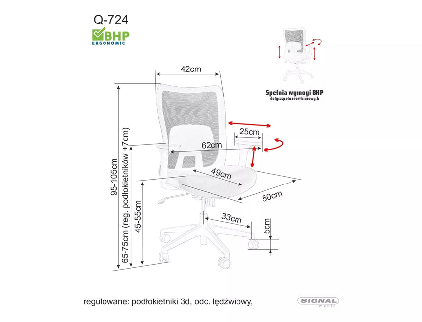 Kancelárska stolička Q-724 I.