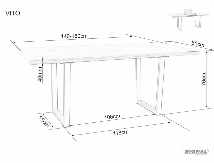 Jedálenský stôl Vito