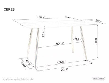 jedálenský stôl Ceres
