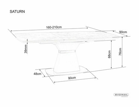 Jedálenský stôl Saturn II