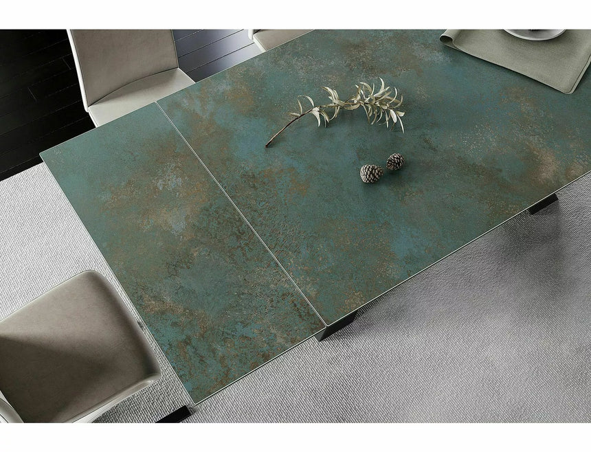 Keramický jedálenský stôl Salvadore Ossido Verde