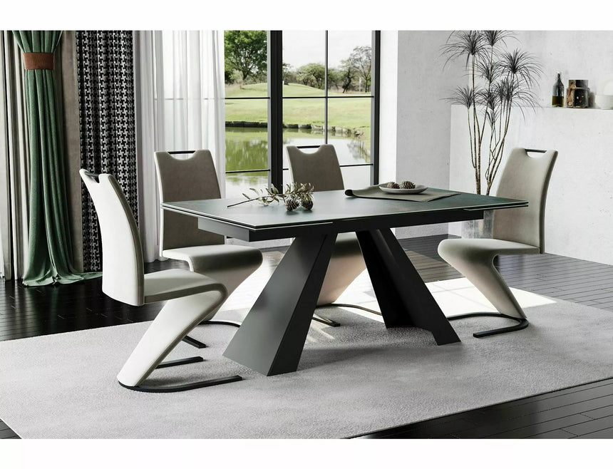 Keramický jedálenský stôl Salvadore Ossido Verde