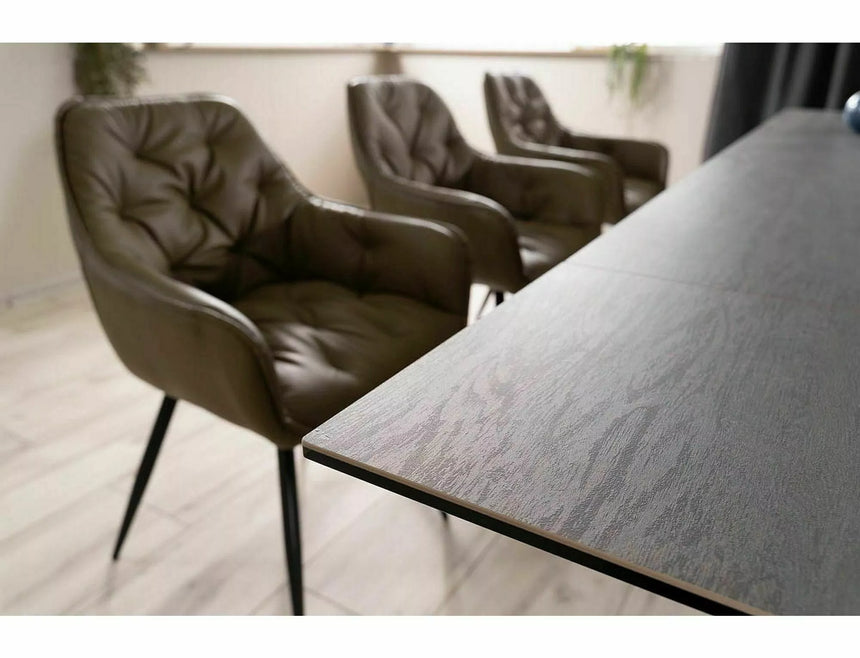 Jedálenský stôl Salvadore z keramiky a dreva